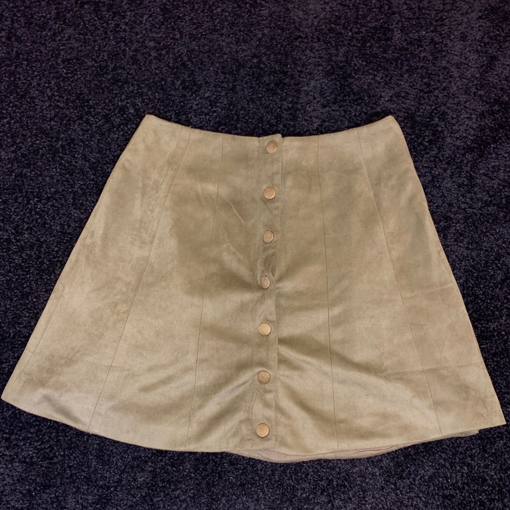Olive green cute skirt